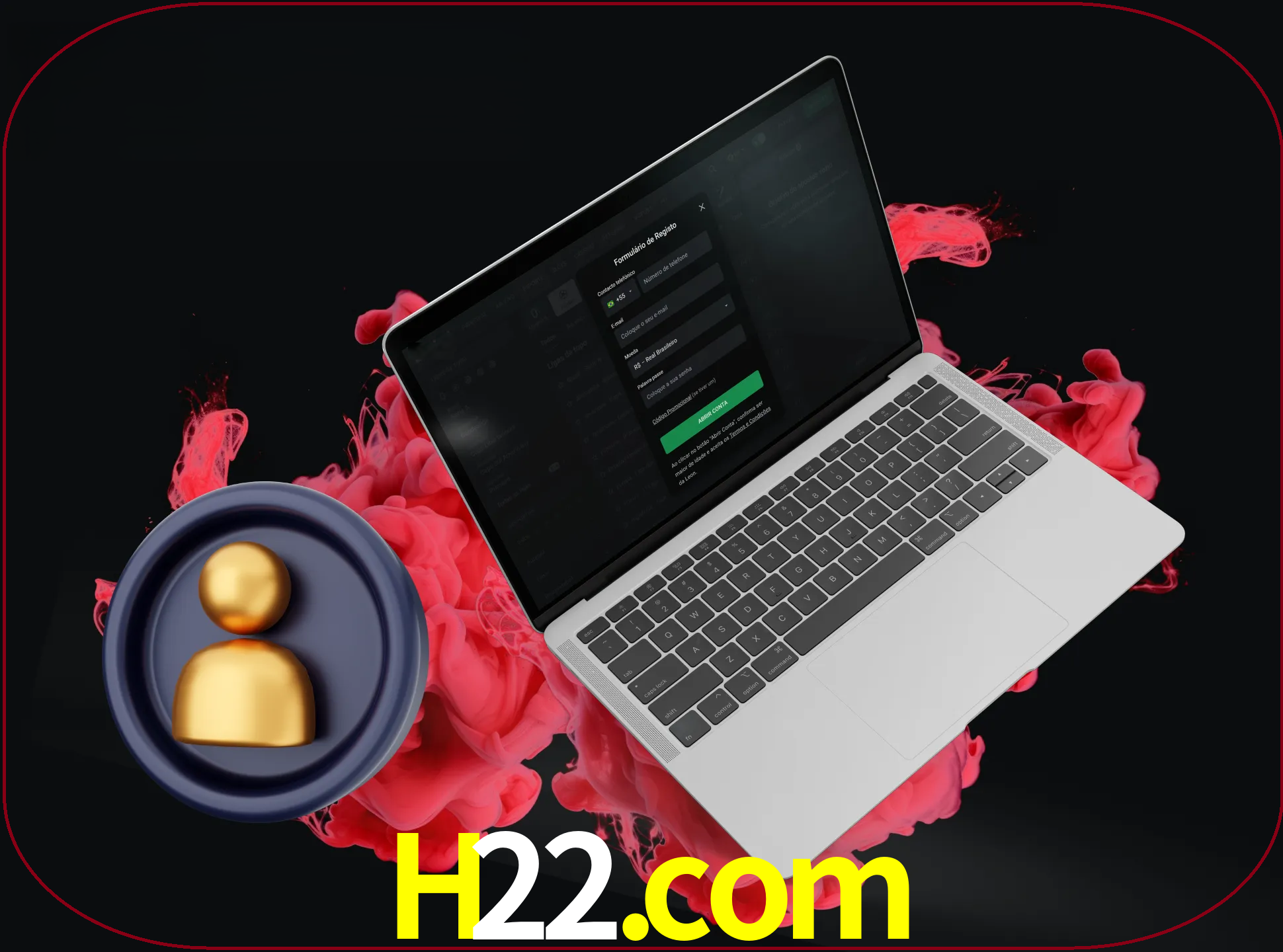No cabeçalho do site h22, clique no botão que o levará a um formulário especial onde terá de introduzir as suas informações actuais.